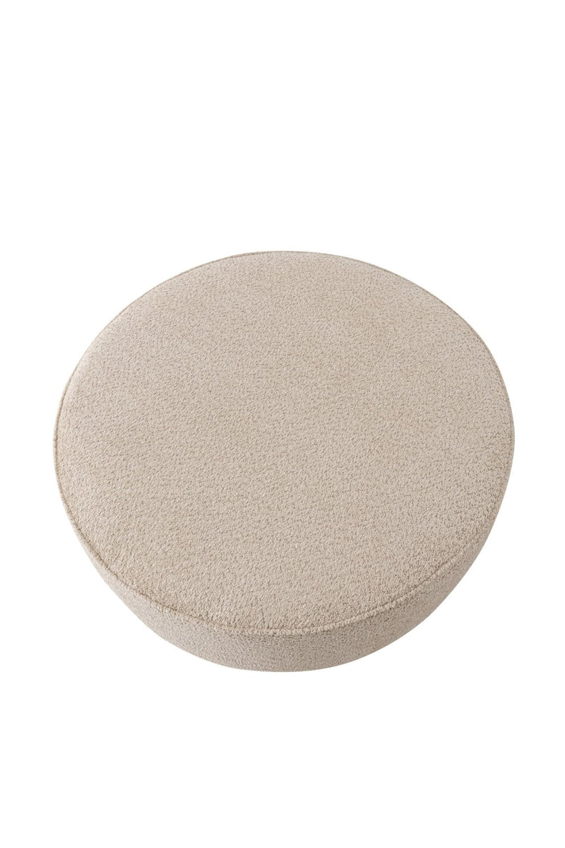 Beige Boucle Ottoman W91xH36cm - Al Rugaib Furniture