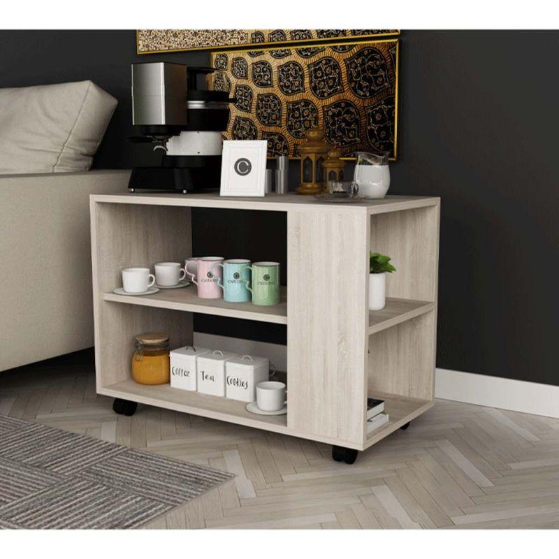 Beige Coffee Corner For A Tranquil Elegance By Alhome Living Room Storage| Alhome