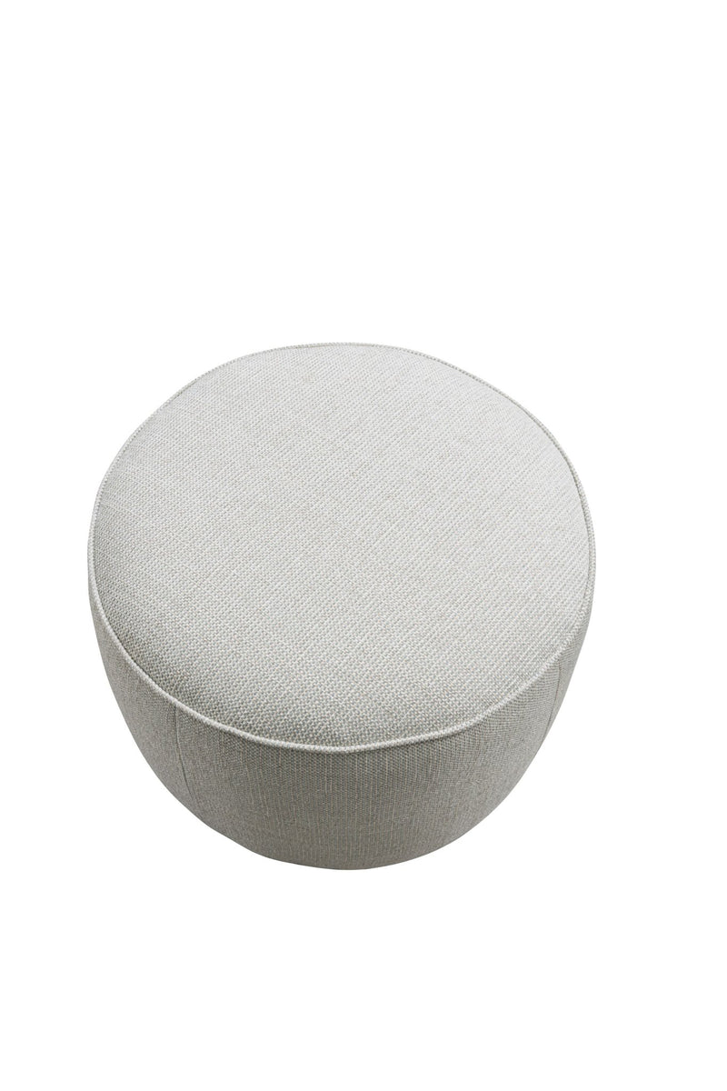 Beige Linen Ottoman W55.5xH44cm - Al Rugaib Furniture