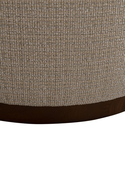 Beige Linen Ottoman W55.5xH44cm - Al Rugaib Furniture