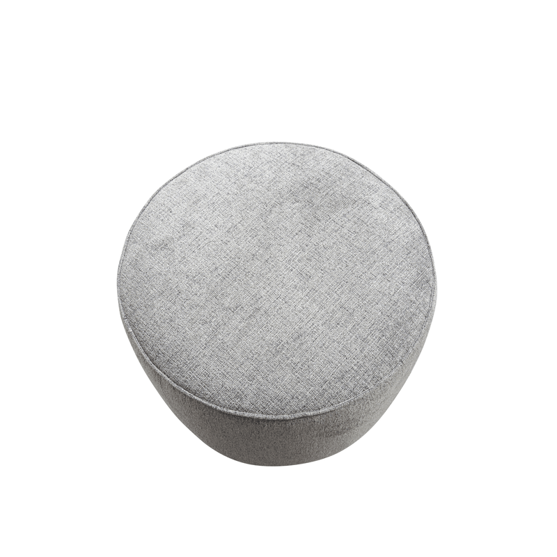 Beige Linen Ottoman W55.5xH44cm - Al Rugaib Furniture