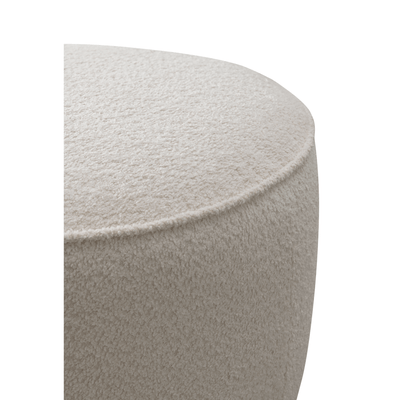 Beige Linen Ottoman W55.5xH44cm - Al Rugaib Furniture