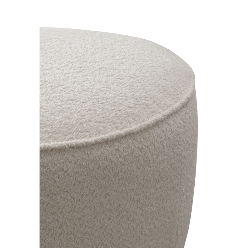 Beige Linen Ottoman W55.5xH44cm - Al Rugaib Furniture