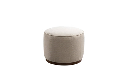 Beige Linen Ottoman W55.5xH44cm - Al Rugaib Furniture