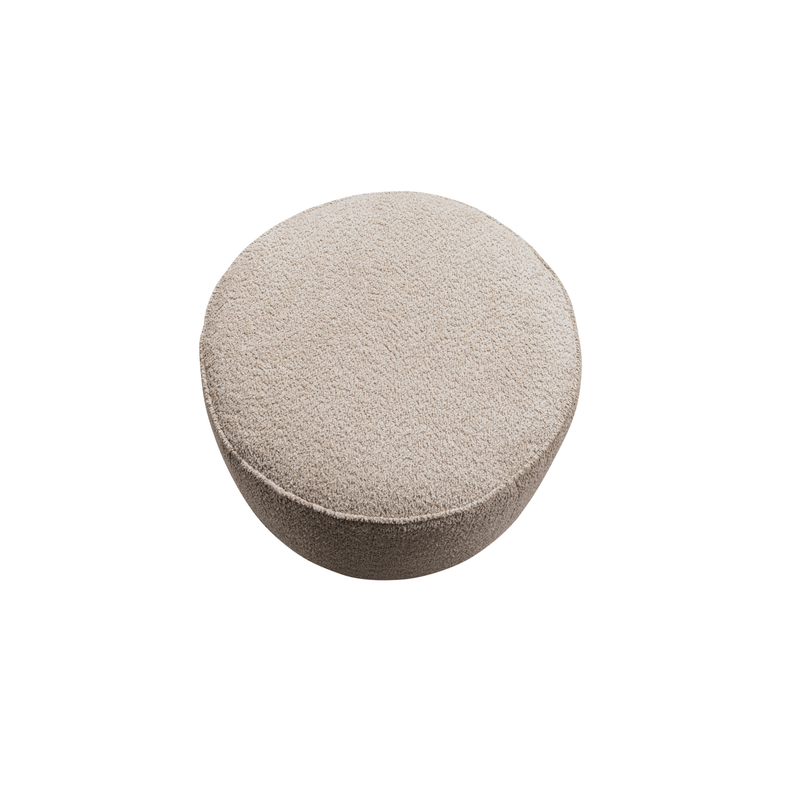 Beige Linen Ottoman W55.5xH44cm - Al Rugaib Furniture