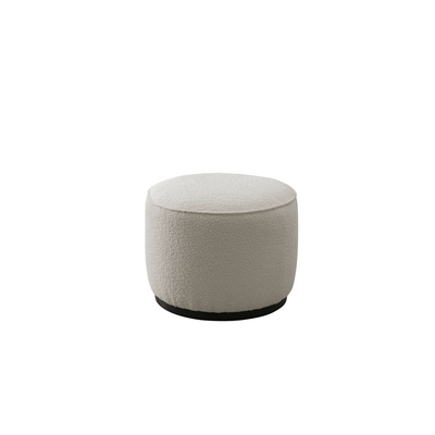 Beige Linen Ottoman W55.5xH44cm - Al Rugaib Furniture
