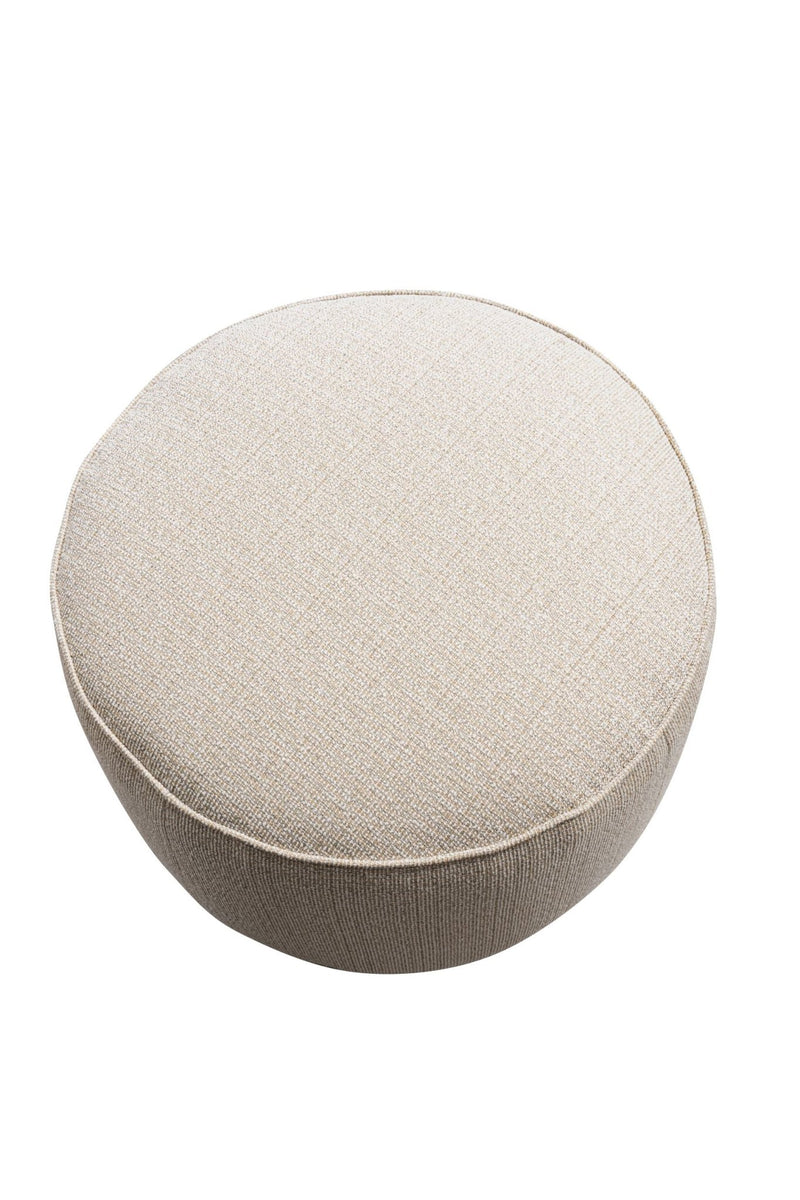 Beige Linen Ottoman W55.5xH44cm - Al Rugaib Furniture
