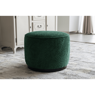 Beige Linen Ottoman W55.5xH44cm - Al Rugaib Furniture