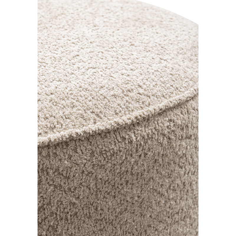 Beige Linen Ottoman W55.5xH44cm - Al Rugaib Furniture
