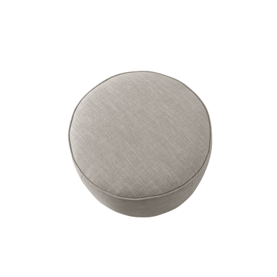 Beige Linen Ottoman W55.5xH44cm - Al Rugaib Furniture