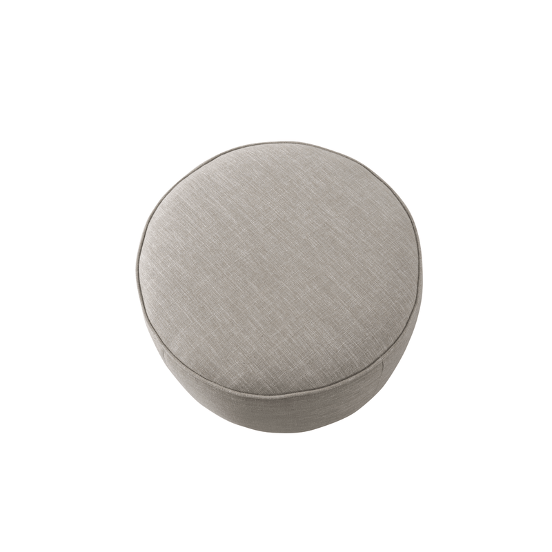 Beige Linen Ottoman W55.5xH44cm - Al Rugaib Furniture