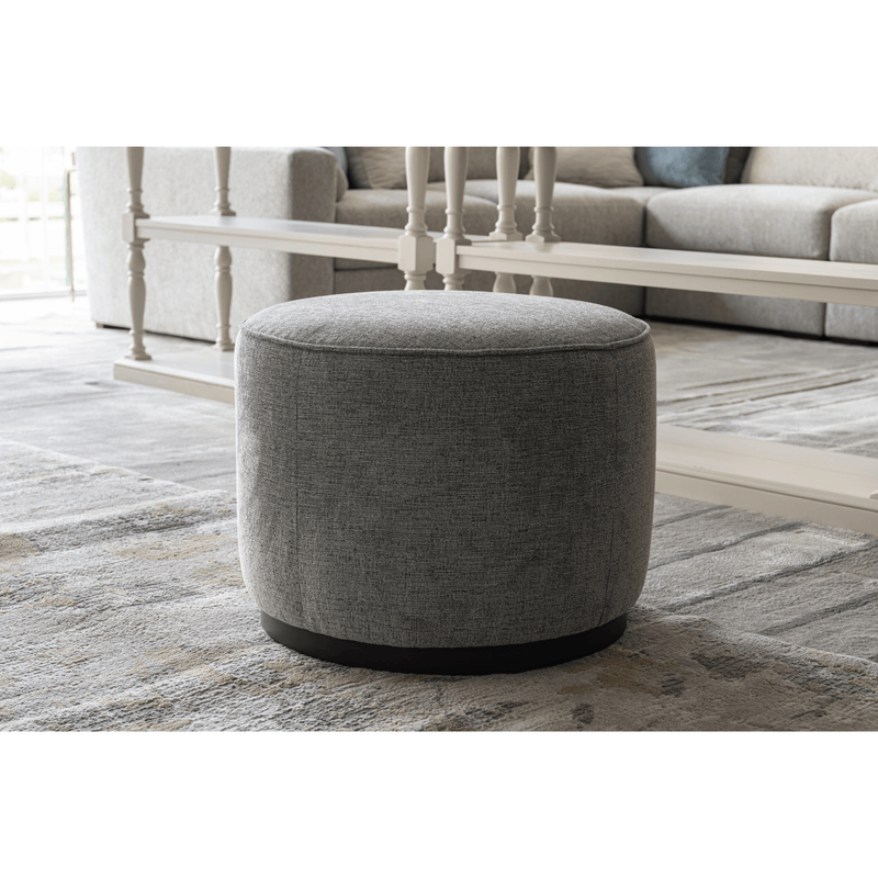 Beige Linen Ottoman W55.5xH44cm - Al Rugaib Furniture