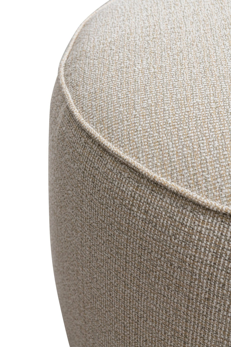 Beige Linen Ottoman W55.5xH44cm - Al Rugaib Furniture