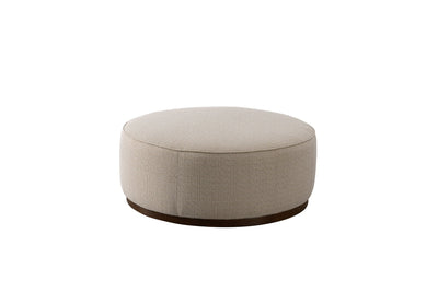 Beige Linen Ottoman W91xH36cm - Al Rugaib Furniture