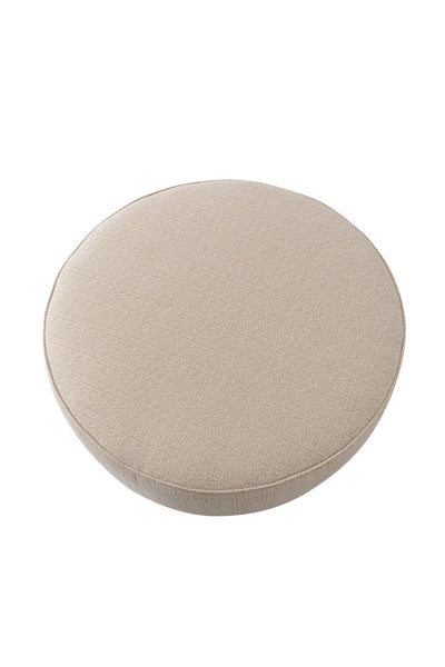 Beige Linen Ottoman W91xH36cm - Al Rugaib Furniture
