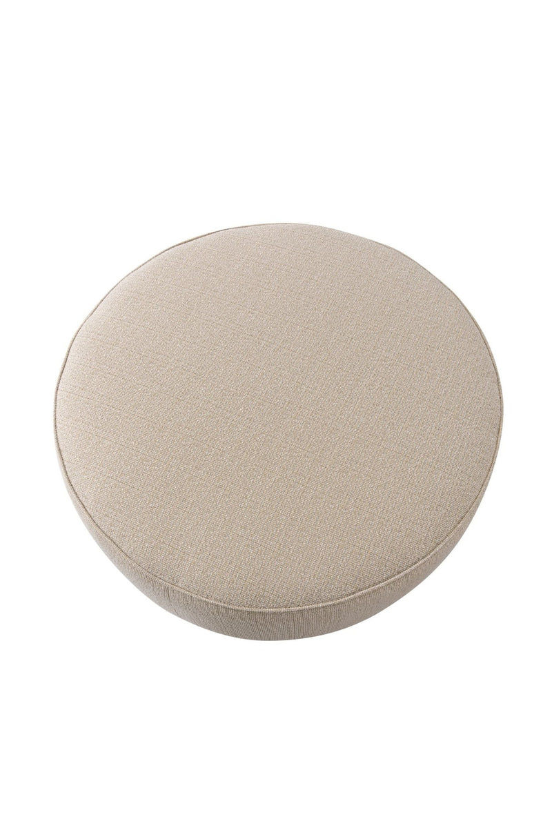 Beige Linen Ottoman W91xH36cm - Al Rugaib Furniture