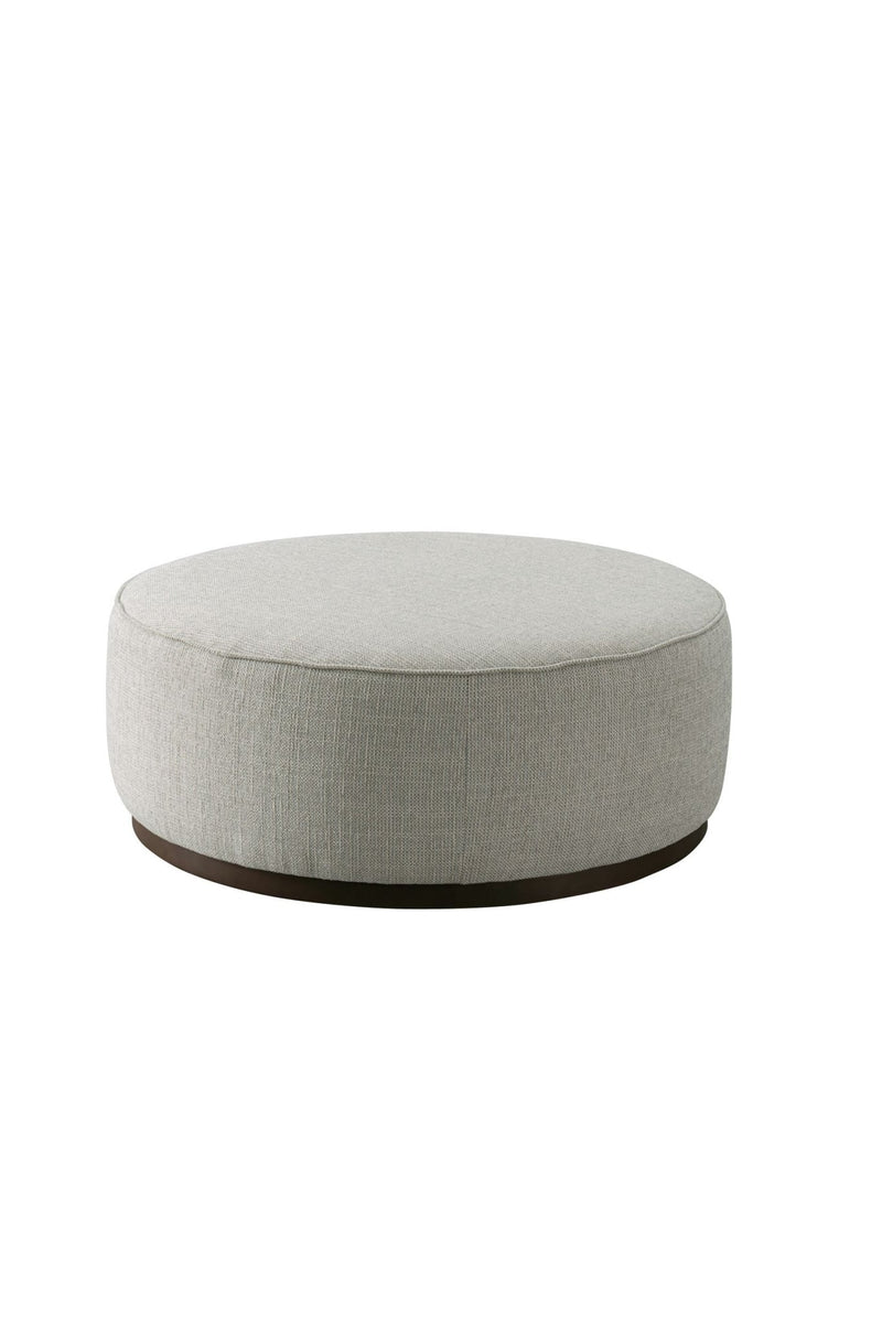 Beige Linen Ottoman W91xH36cm - Al Rugaib Furniture
