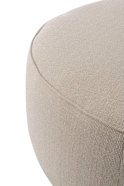Beige Linen Ottoman W91xH36cm - Al Rugaib Furniture