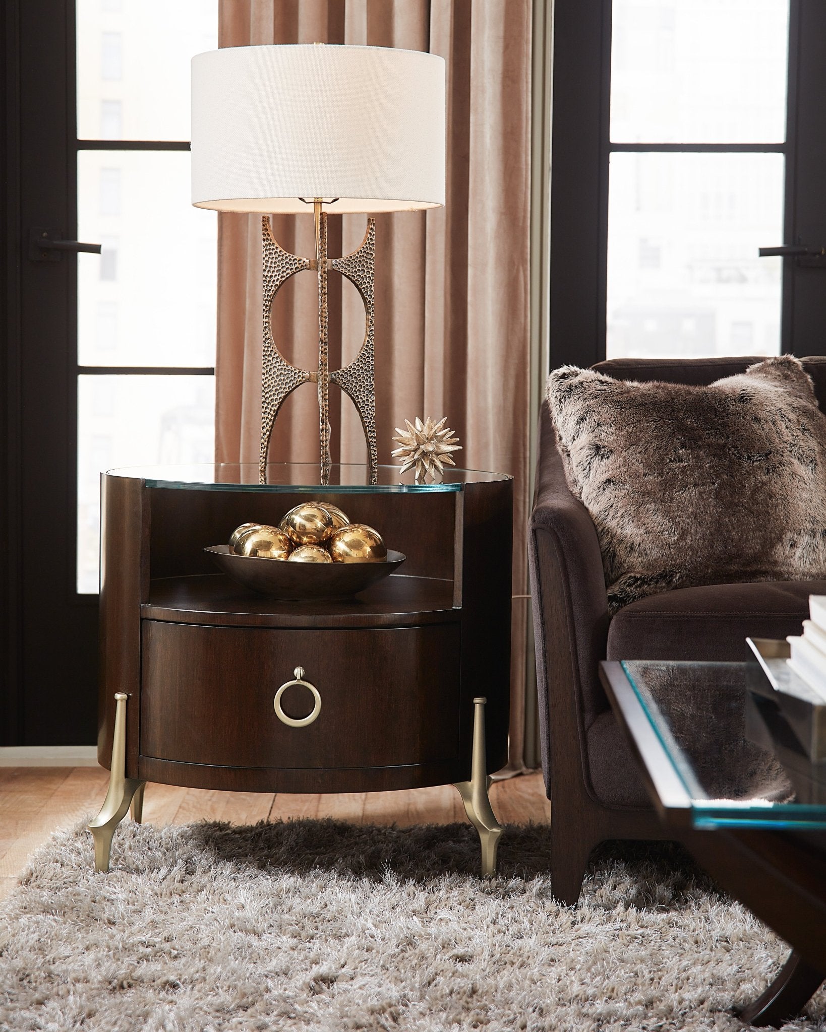 Bella Donna Round Side Table Accent & End Tables| Hooker