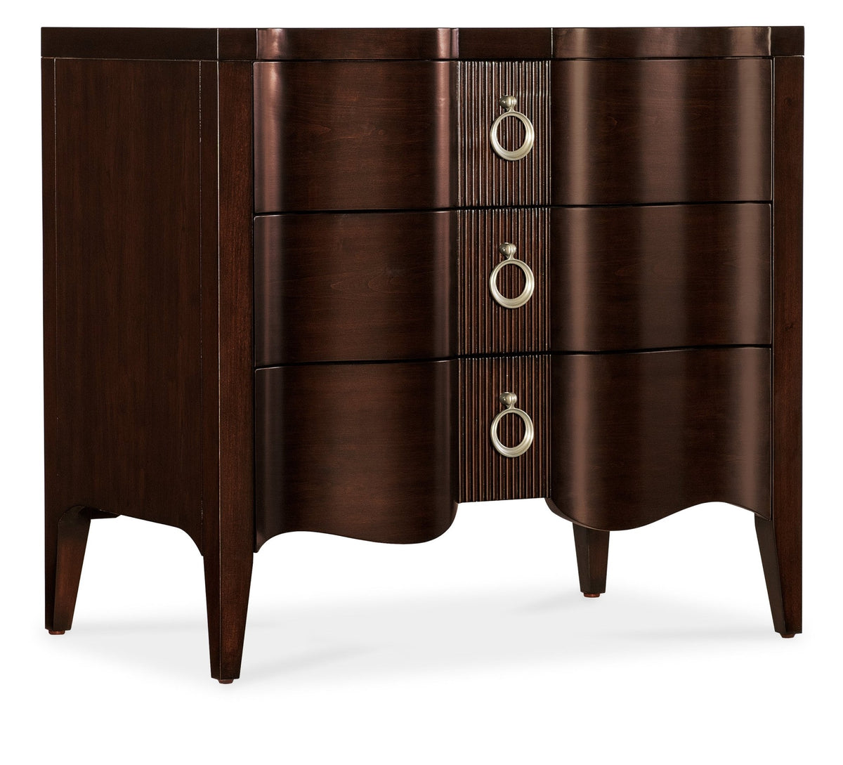 Bella Donna Three-Drawer Nightstand Nightstands| Hooker