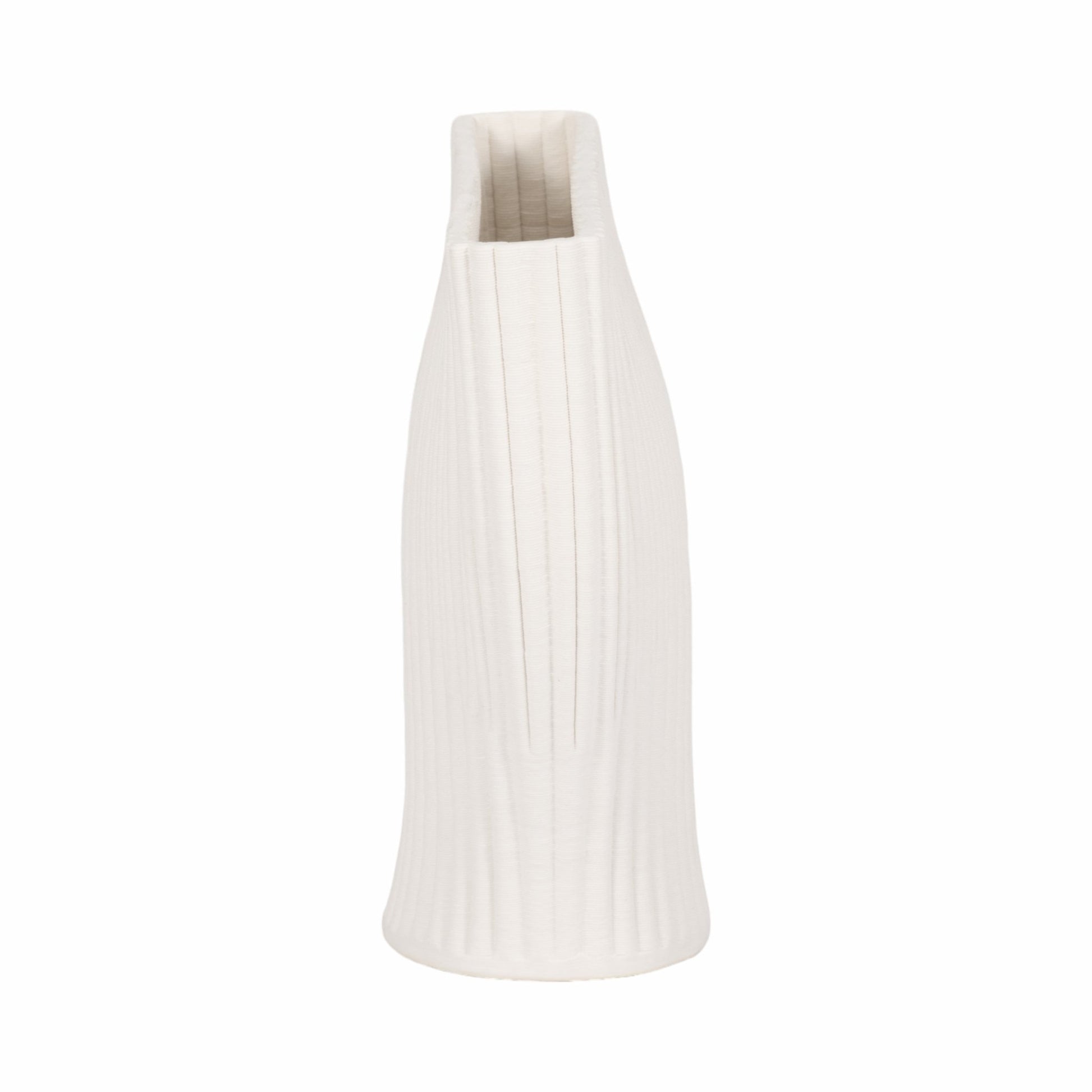 BELLO 3D PRINTED VASE, IVORY/BEIGE Vases and Jars| Sagebrook Home