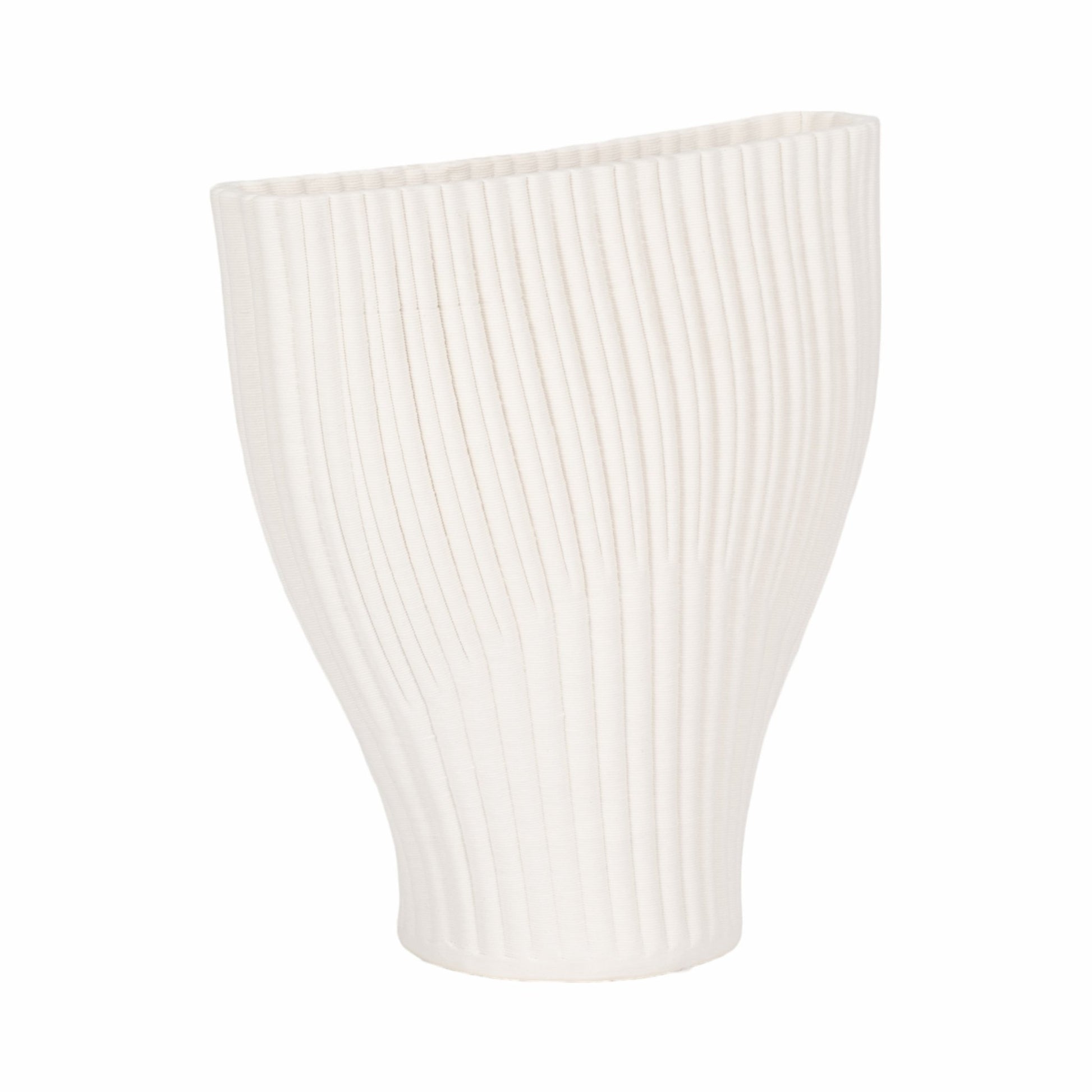 BELLO 3D PRINTED VASE, IVORY/BEIGE Vases and Jars| Sagebrook Home