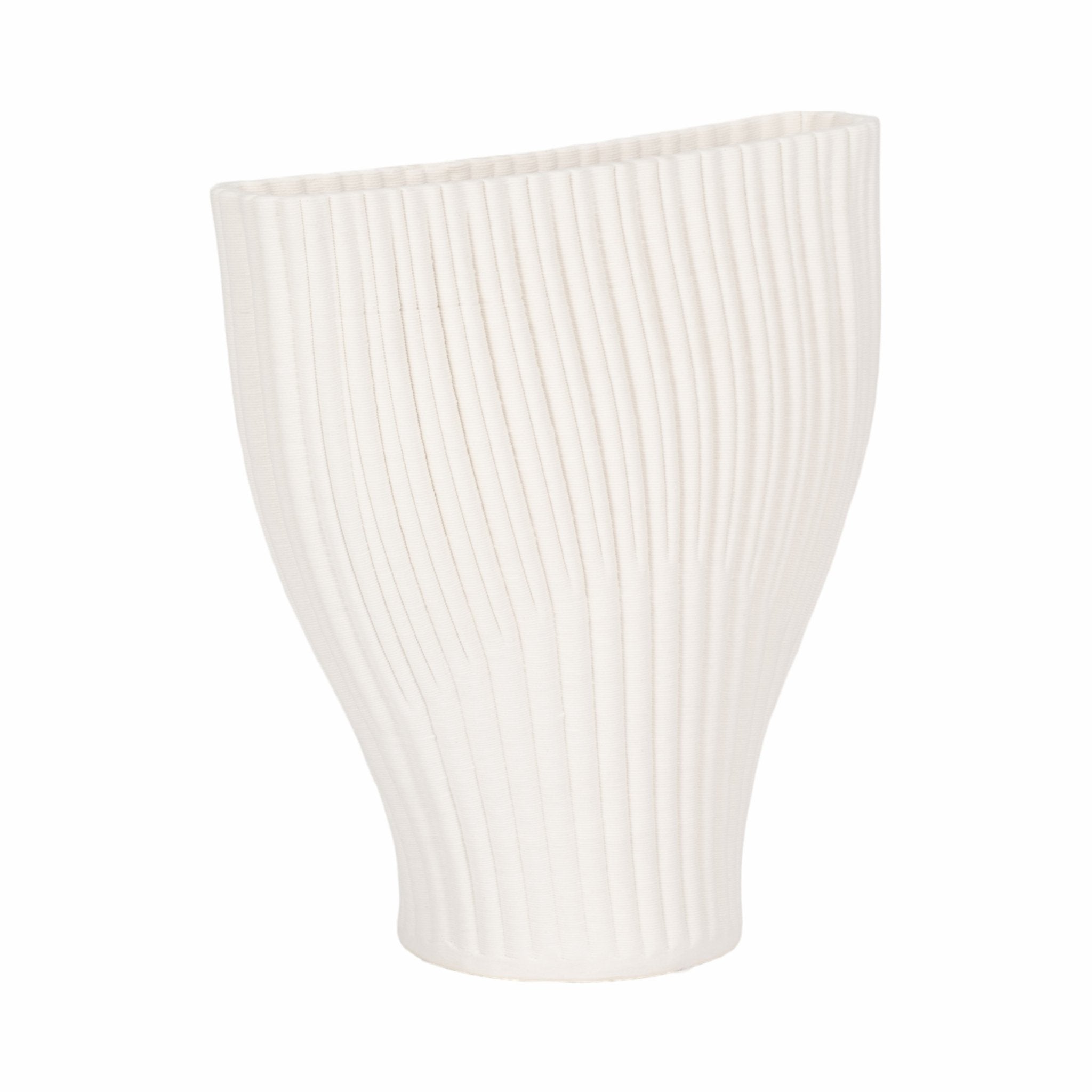 BELLO 3D PRINTED VASE, IVORY/BEIGE Vases and Jars| Sagebrook Home
