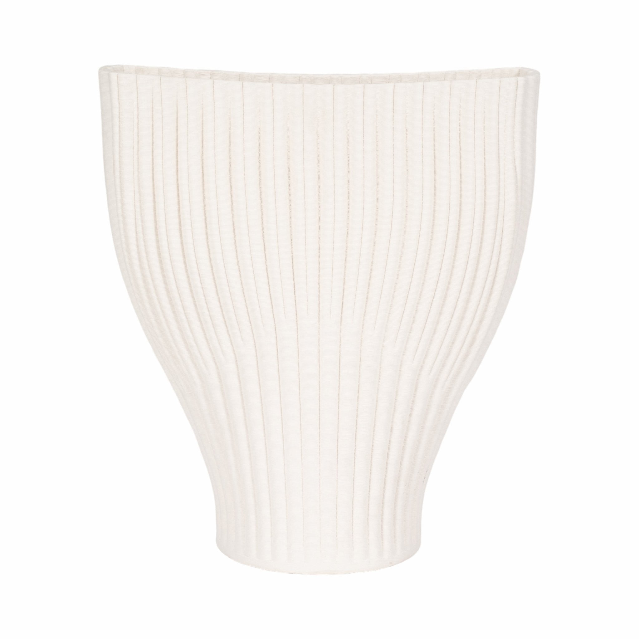 BELLO 3D PRINTED VASE, IVORY/BEIGE Vases and Jars| Sagebrook Home