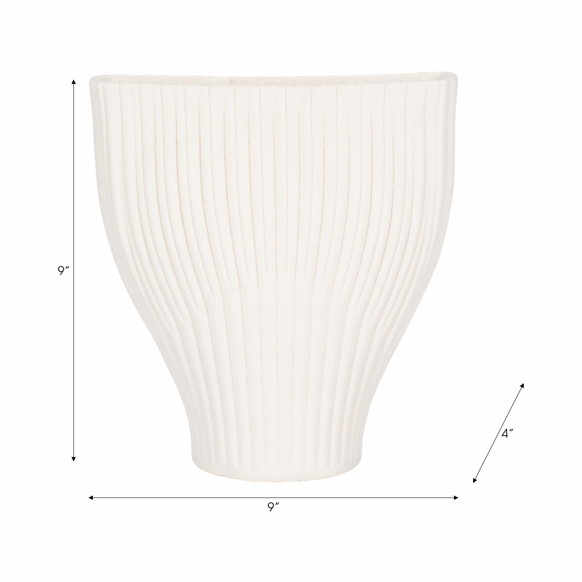 BELLO 3D PRINTED VASE, IVORY/BEIGE Vases and Jars| Sagebrook Home