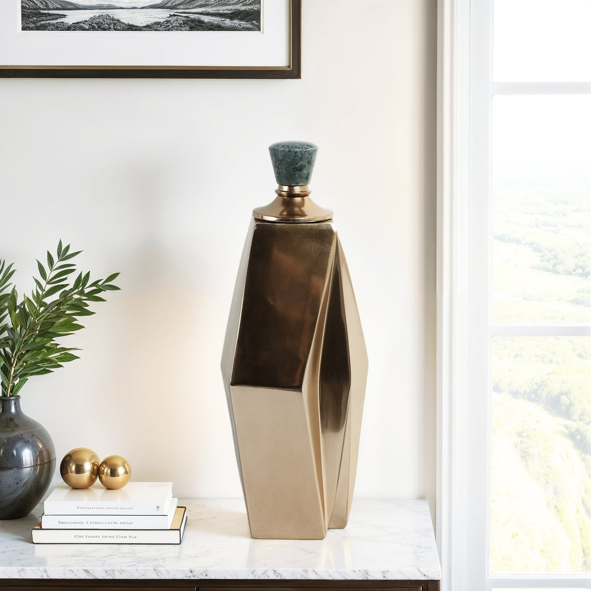 Beloit Gold Bottle Vases and Jars| Sagebrook Home
