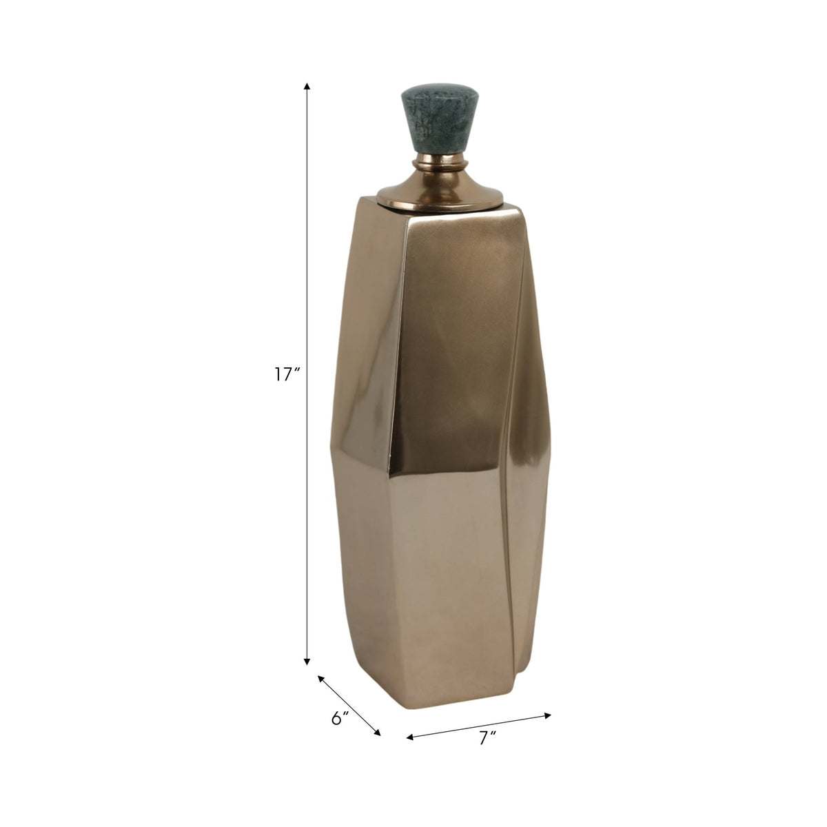Beloit Gold Bottle Vases and Jars| Sagebrook Home