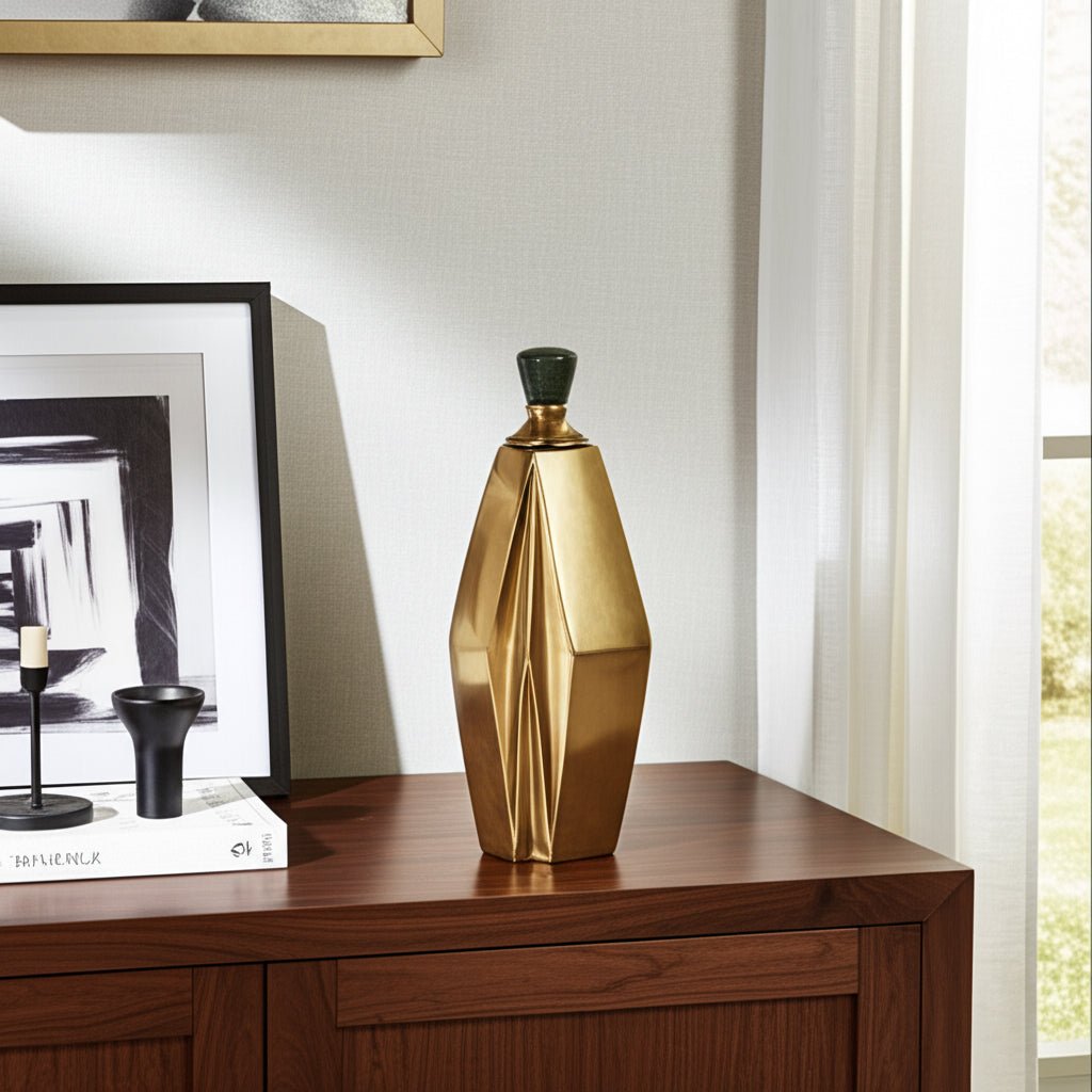 Beloit Gold Bottle Vases and Jars| Sagebrook Home