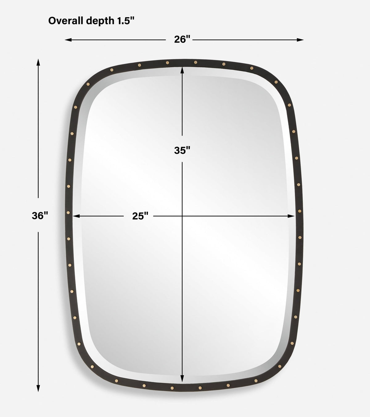 Benedo Industrial Mirror Mirrors| Uttermost