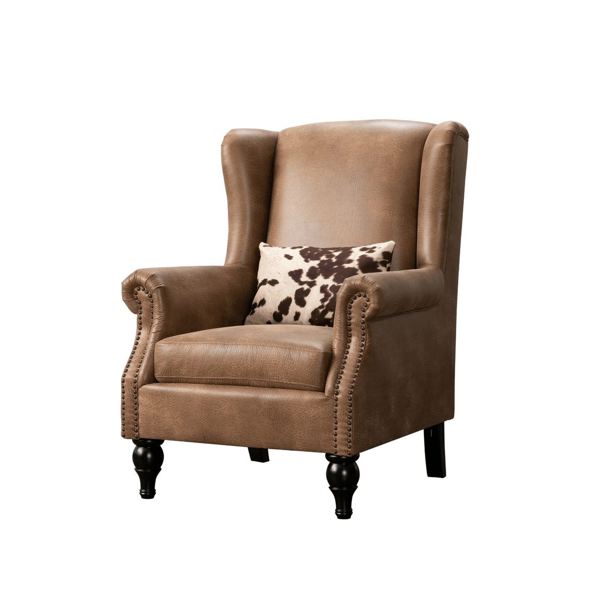 Saddle Brown Chair+Ottoman Chairs| Roots Furniture