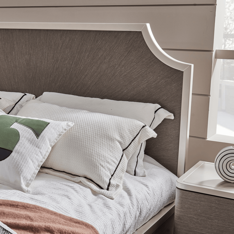 Berlin Gray King Bedroom Set With Two Free Gift GLASS TABLE LAMP - Al Rugaib Furniture