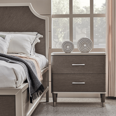 Berlin Gray King Bedroom Set With Two Free Gift GLASS TABLE LAMP - Al Rugaib Furniture