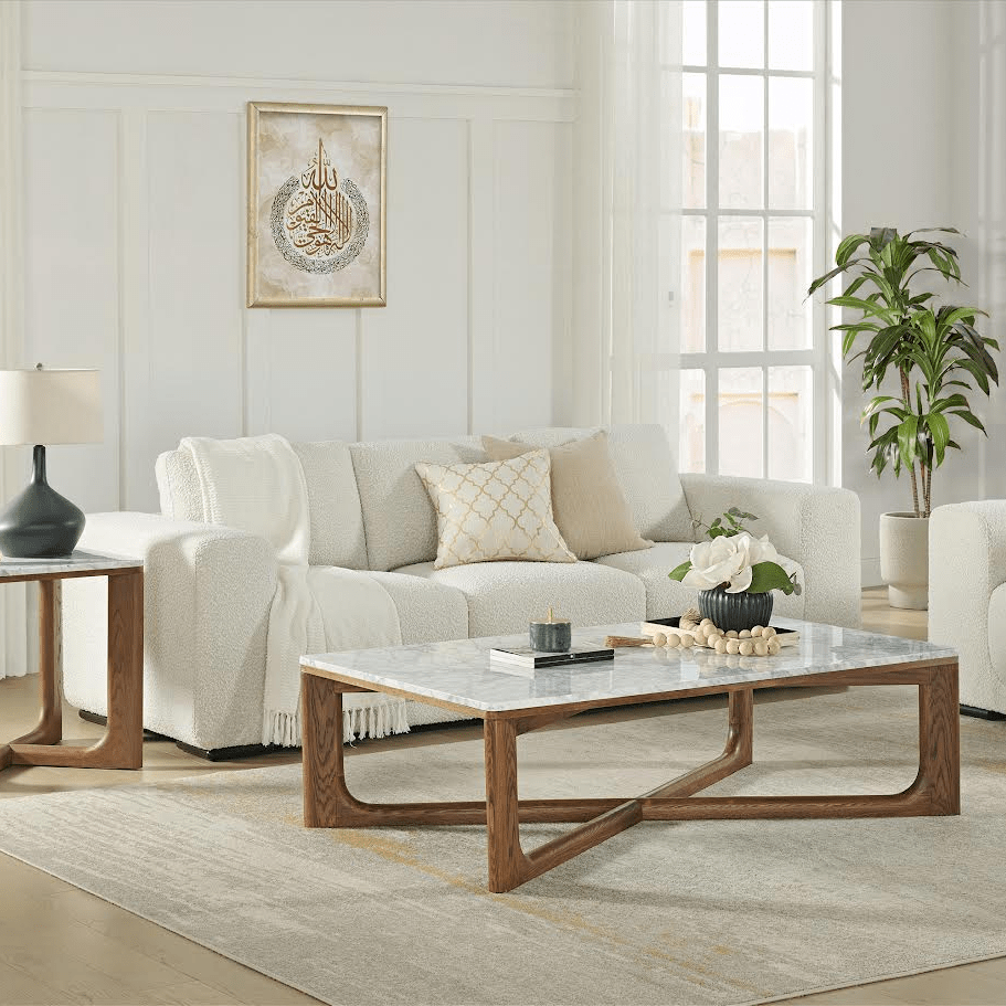 Bertogne Coffee Table With Mable Top Coffee Tables| Roots Furniture