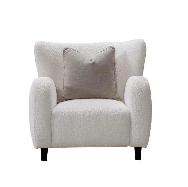 Besa Off-White Boucle Chair Chairs| Roots Furniture