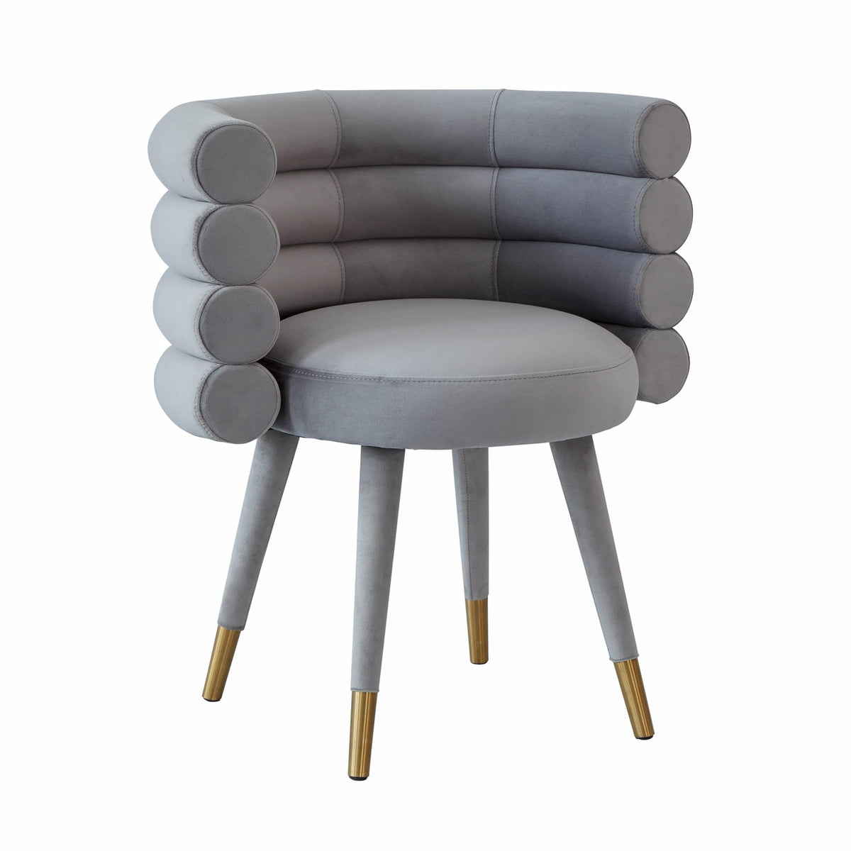Betty Grey Velvet Dining Chair Dining Chairs| TOV
