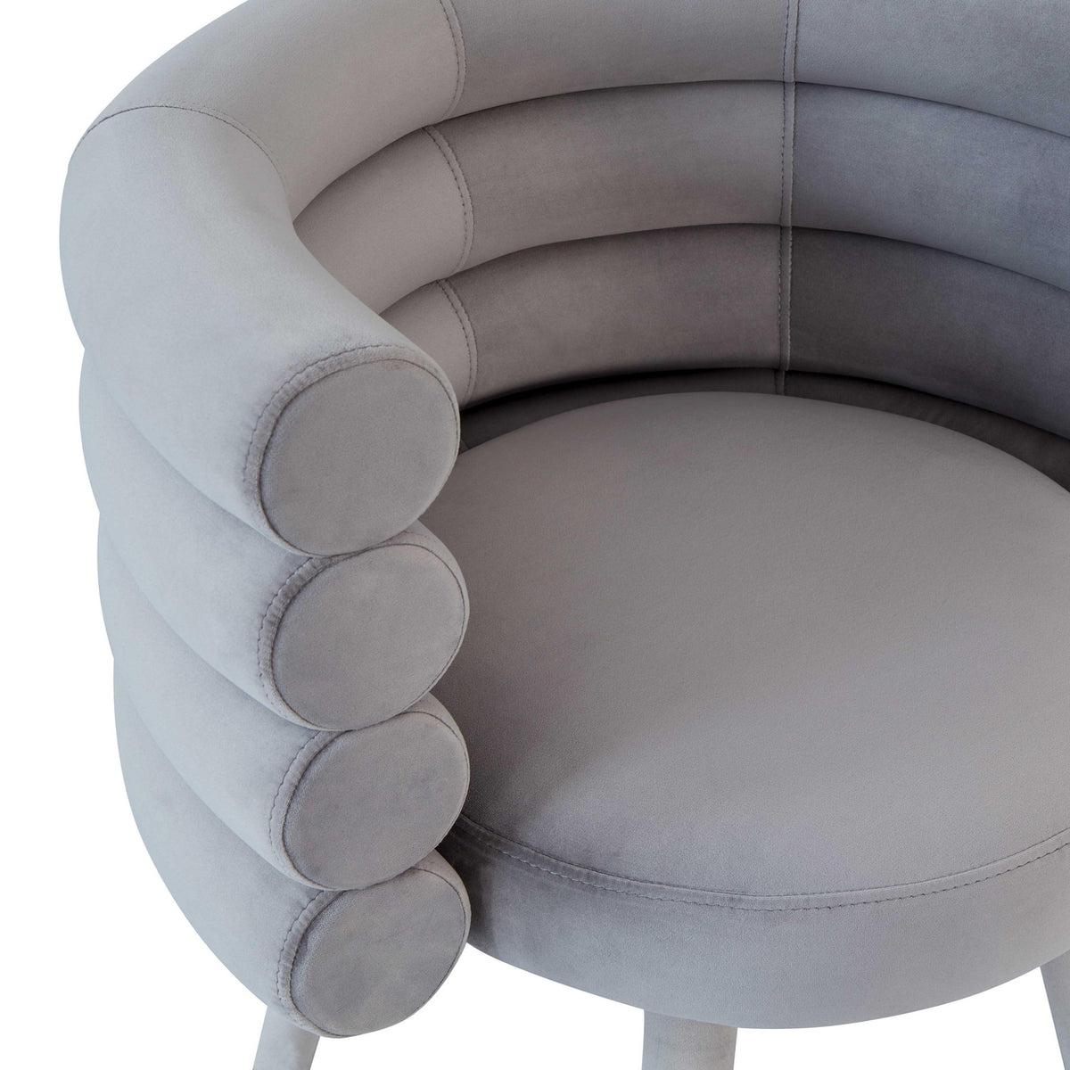 Betty Grey Velvet Dining Chair Dining Chairs| TOV