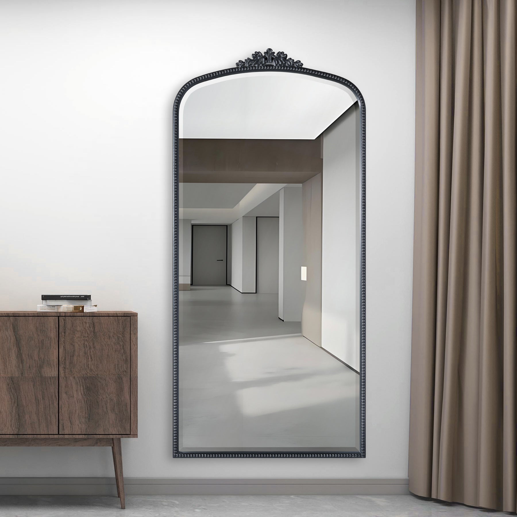 Bevel mirror, antique gold leaf finishing Mirrors| AlRugaib Furniture