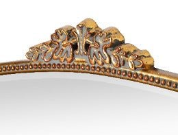 Bevel mirror, antique gold leaf finishing - Al Rugaib Furniture