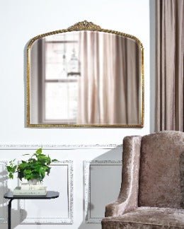 Bevel mirror, antique gold leaf finishing - Al Rugaib Furniture