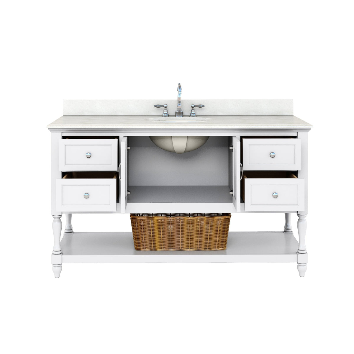 Beverly 60" Vanity Vanity| Roots Furniture