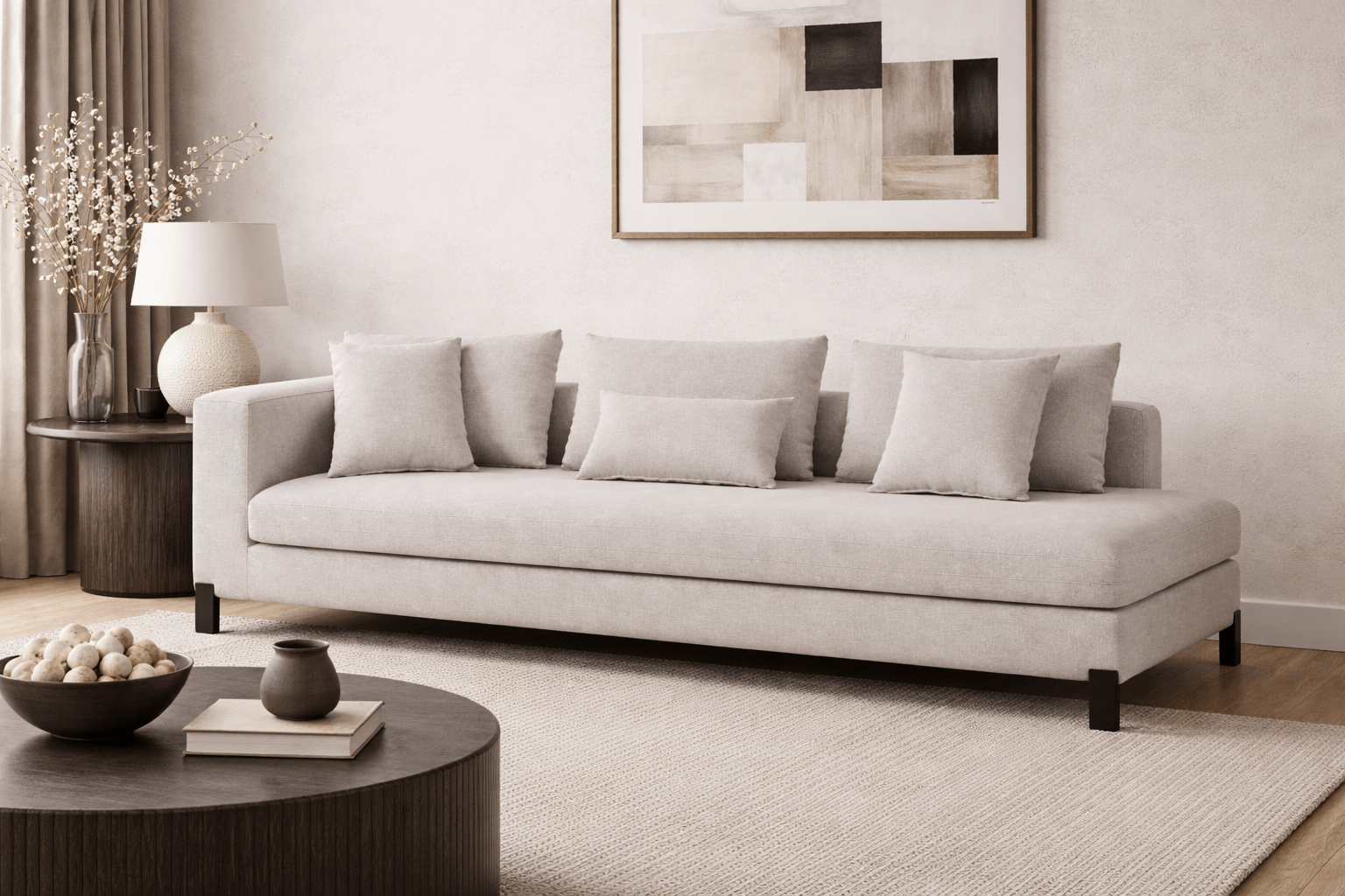Bianca 3 Seater Left Thin Arm Sectionals| Roots Furniture