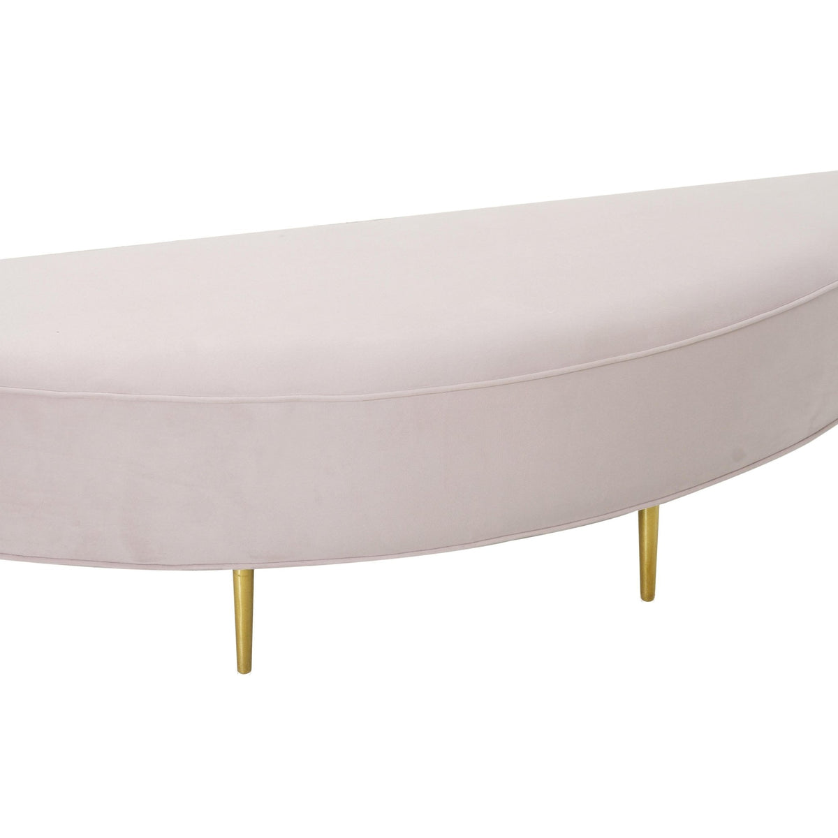 Bianca Blush Velvet Full Bench Benches| TOV