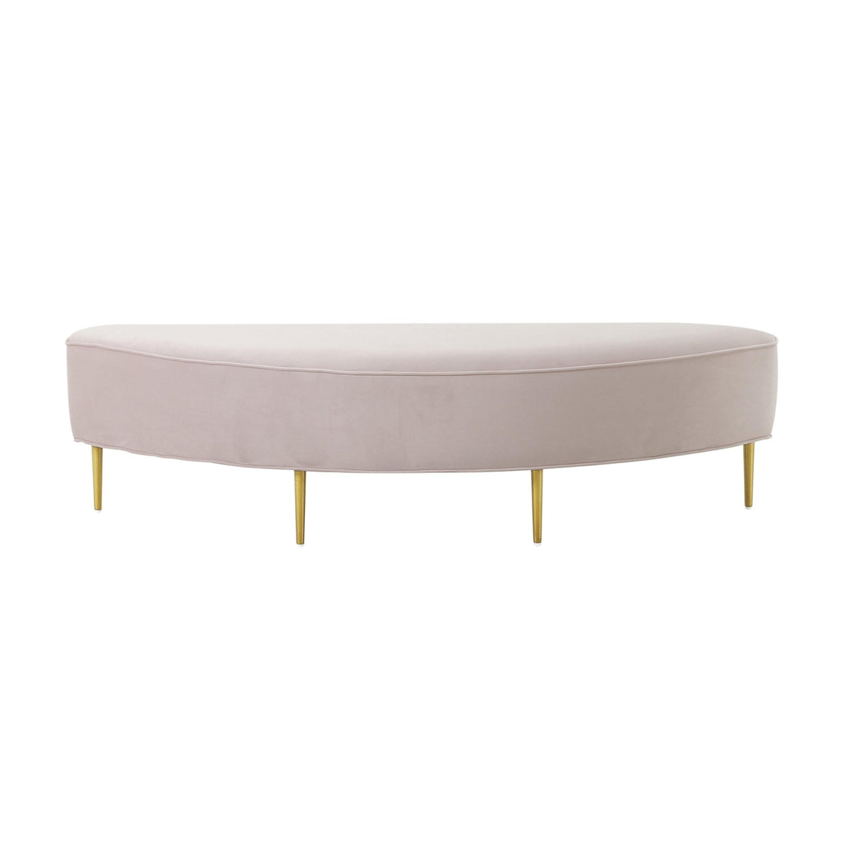 Bianca Blush Velvet Full Bench Benches| TOV