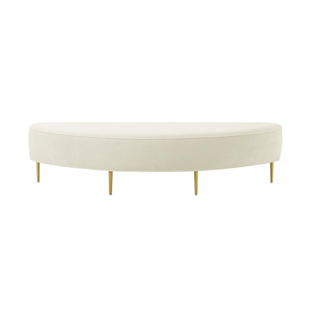 Bianca Cream Velvet Queen Bench Benches| TOV