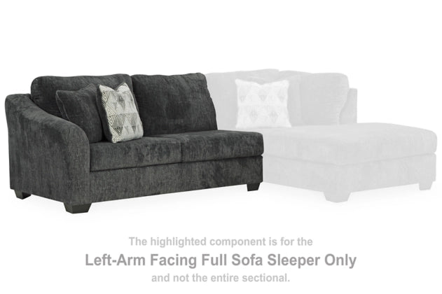 Biddeford Left - Arm Facing Full Sofa Sleeper - Al Rugaib Furniture