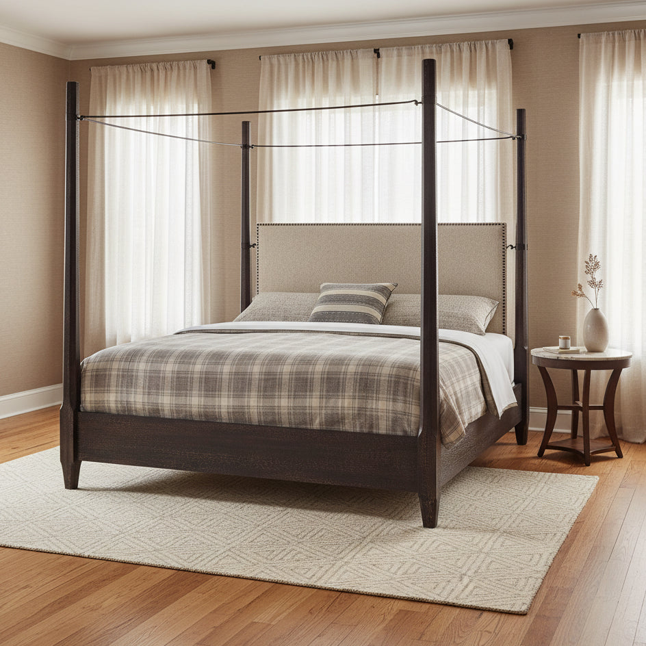 Big Sky Cal King Poster Bed withcanopy Beds| Hooker